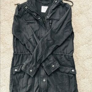 Abercrombie & Fitch Twill Military Hoodie Jacket